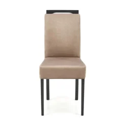 Set 2 sedie sala da pranzo imbottite in tessuto beige Managua