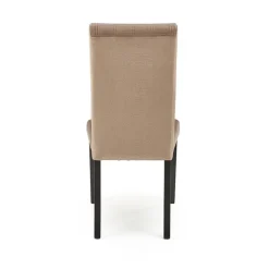 Set 2 sedie sala da pranzo imbottite in velluto trapuntato beige Mascate