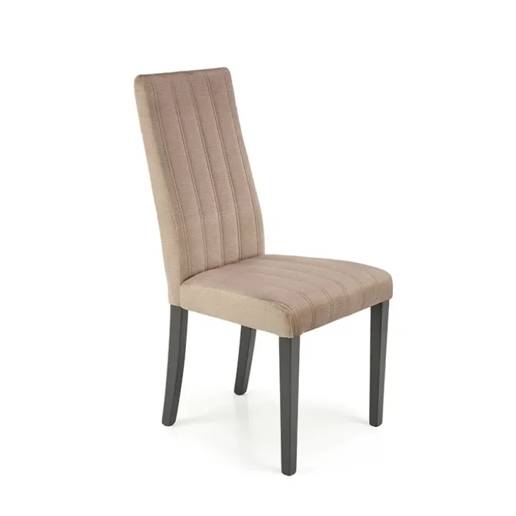 Set 2 sedie sala da pranzo imbottite in velluto trapuntato beige Mascate