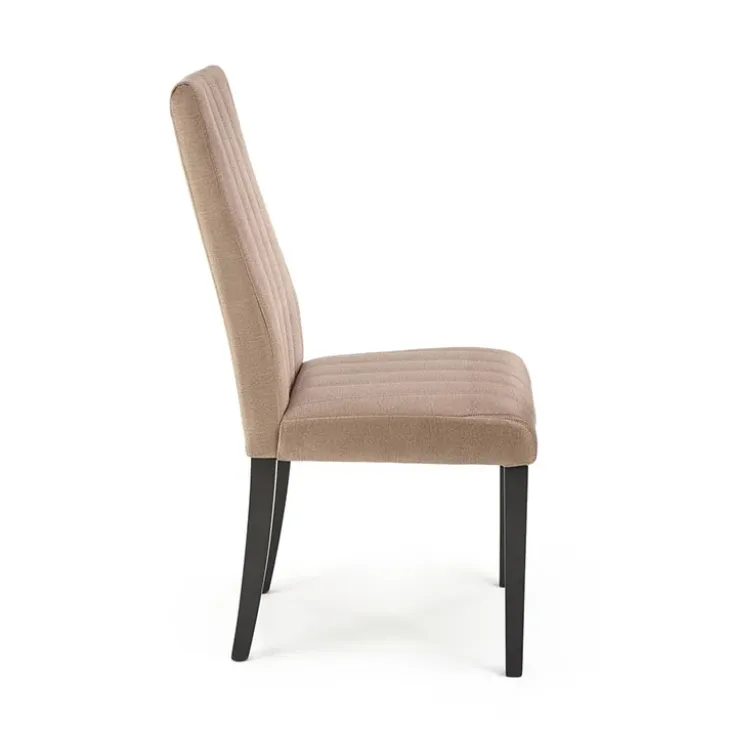 Set 2 sedie sala da pranzo imbottite in velluto trapuntato beige Mascate