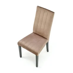 Set 2 sedie sala da pranzo imbottite in velluto trapuntato beige Mascate