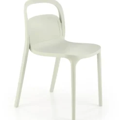 Set 4 sedie sala da pranzo in polipropilene impilabili verde menta Carol