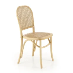 Set 2 sedie sala da pranzo in rattan naturale Ivory