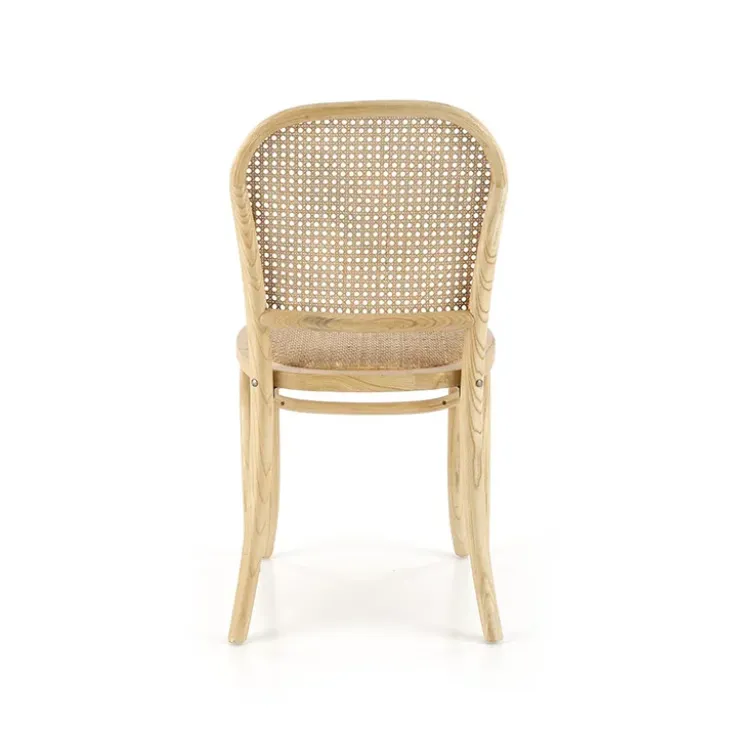 Set 2 sedie sala da pranzo in rattan naturale Ivory