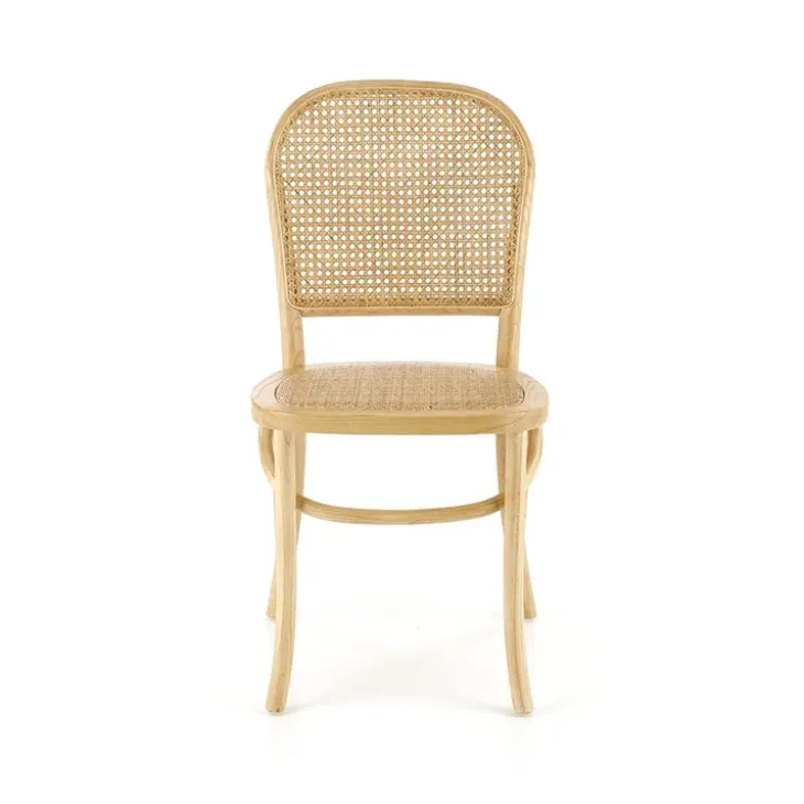 Set 2 sedie sala da pranzo in rattan naturale Ivory
