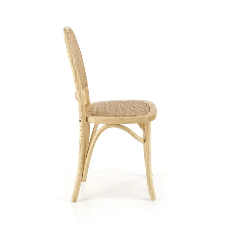 Set 2 sedie sala da pranzo in rattan naturale Ivory