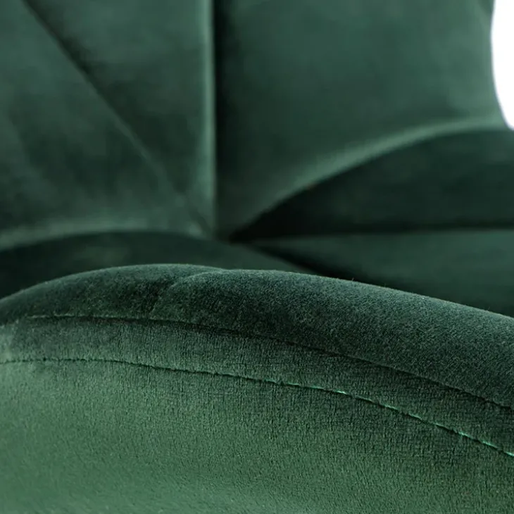 Set 4 sedie sala da pranzo in tessuto moderne verde scuro Cotton