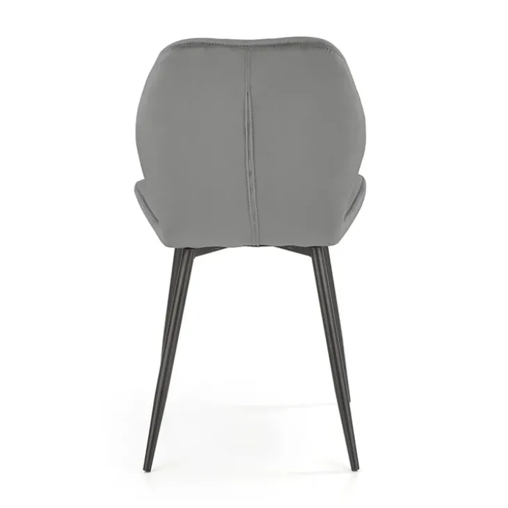 Set 4 sedie sala da pranzo in tessuto moderne grigio Cotton