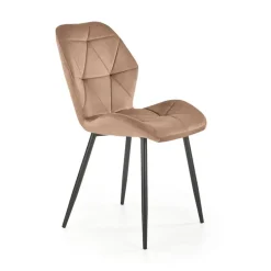 Set 4 sedie sala da pranzo in tessuto moderne beige Cotton