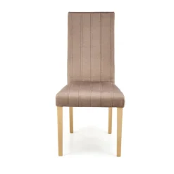 Set 2 sedie sala da pranzo in tessuto velluto trapuntato beige Doha