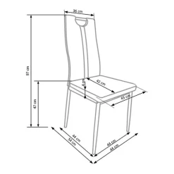 Set 4 sedie sala da pranzo moderne in ecopelle bianco avorio con gambe in acciaio Ginevra Gihome®