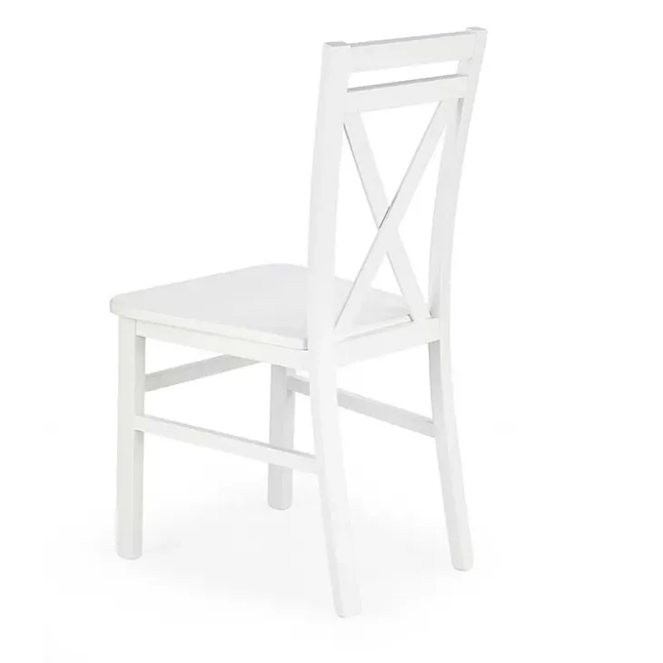 Set 2 sedie sala da pranzo stile shabby legno bianco Janet