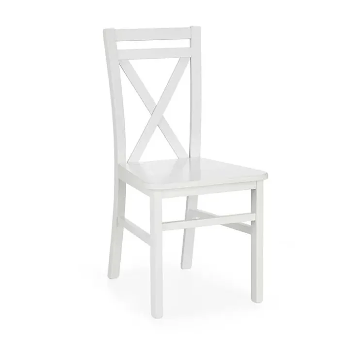 Set 2 sedie sala da pranzo stile shabby legno bianco Janet