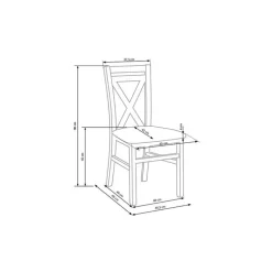Set 2 sedie sala da pranzo stile shabby legno bianco Janet