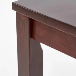 Set tavolo moderno 110x72cm + 4 sedie rovere scuro Lunelle