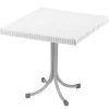 Set tavolo 80x80cm + 2 sedie da giardino polipropilene bianco Blossom