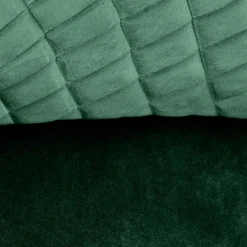 Sgabello alto regolabile con braccioli in velluto verde nero Arsel