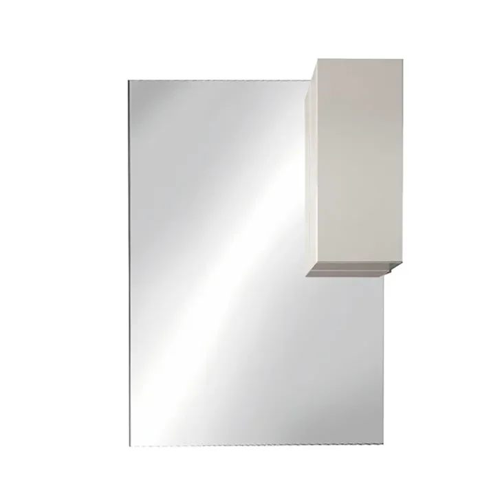 Specchiera 80x110cm da bagno con led e pensile bianco lucido Minister