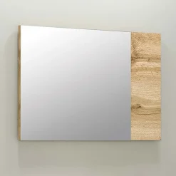 Specchiera 80x50cm da parete quercia Tamika