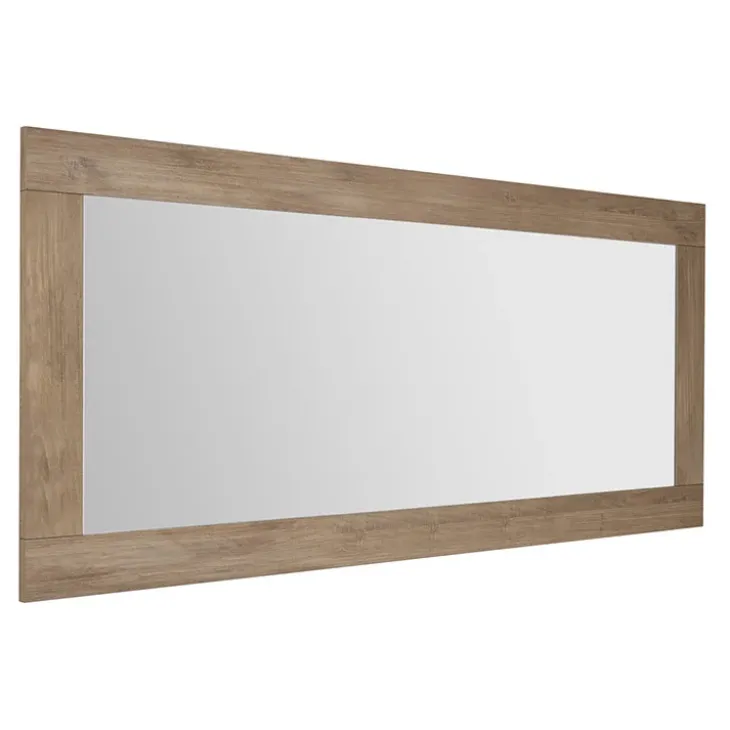 Specchiera 170x75cm rettangolare rovere scuro Alvarez