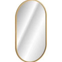 Specchio da parete retroilluminato 50x90cm dorato Glossy
