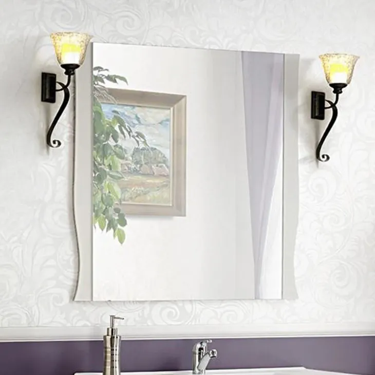 Specchio da parete 80x80cm bianco Brigit