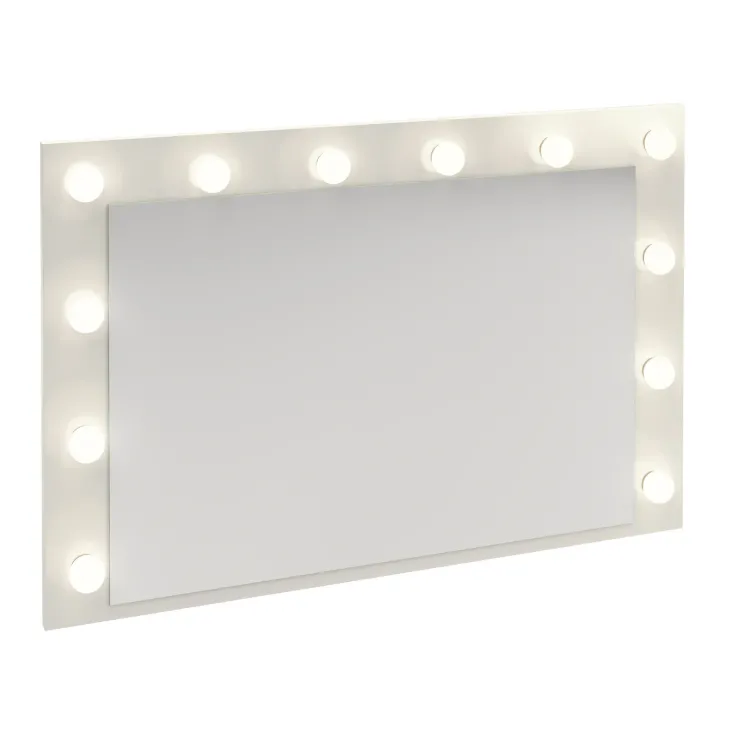 Specchio da parete 90x60cm da trucco con led bianco Shubo