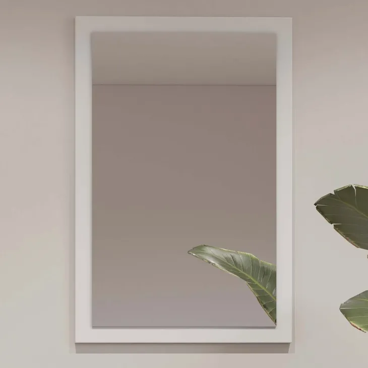 Specchio da parete 40x60h cm bianco Lolla