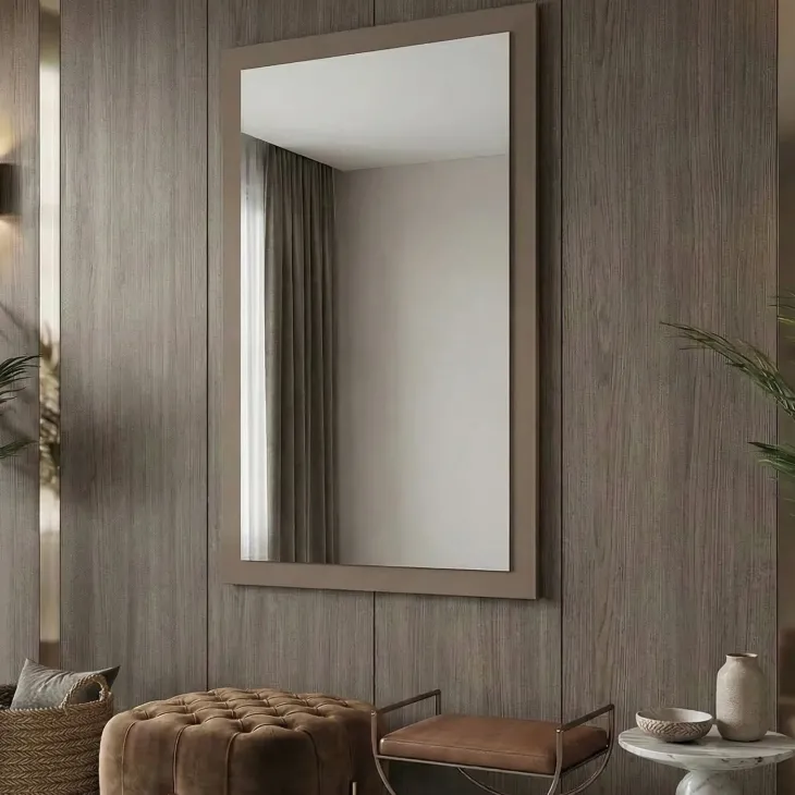 Specchio da parete 40x60h cm tortora Lolla