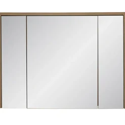 Specchio mobile contenitore 100x75cm 3 ante rovere Stony