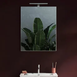 Specchio moderno con un LED 60x75cm vetro Premier