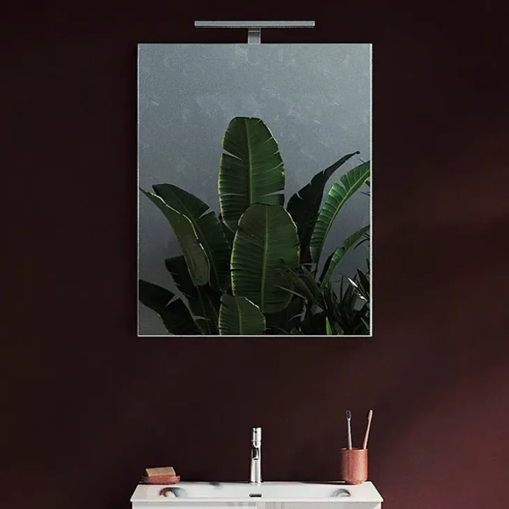 Specchio moderno con un LED 60x75cm vetro Premier