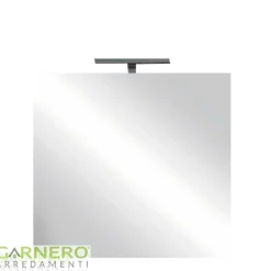 Specchio moderno con un LED 60x75cm vetro Premier
