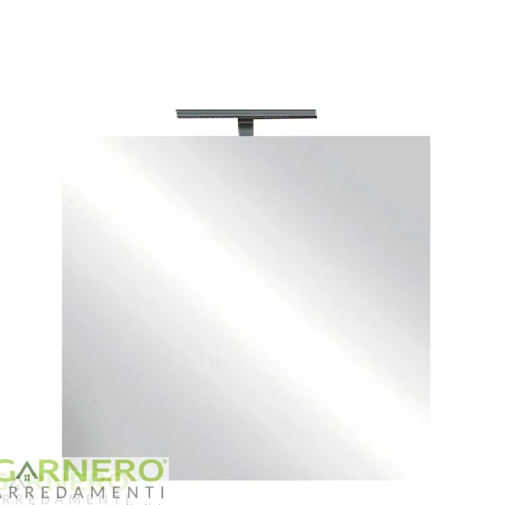 Specchio moderno con un LED 60x75cm vetro Premier