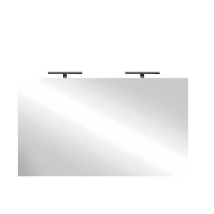 Specchio 120x75cm moderno con due LED vetro Premier