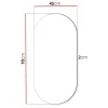 Specchio 45x90h cm ovale da parete Rita
