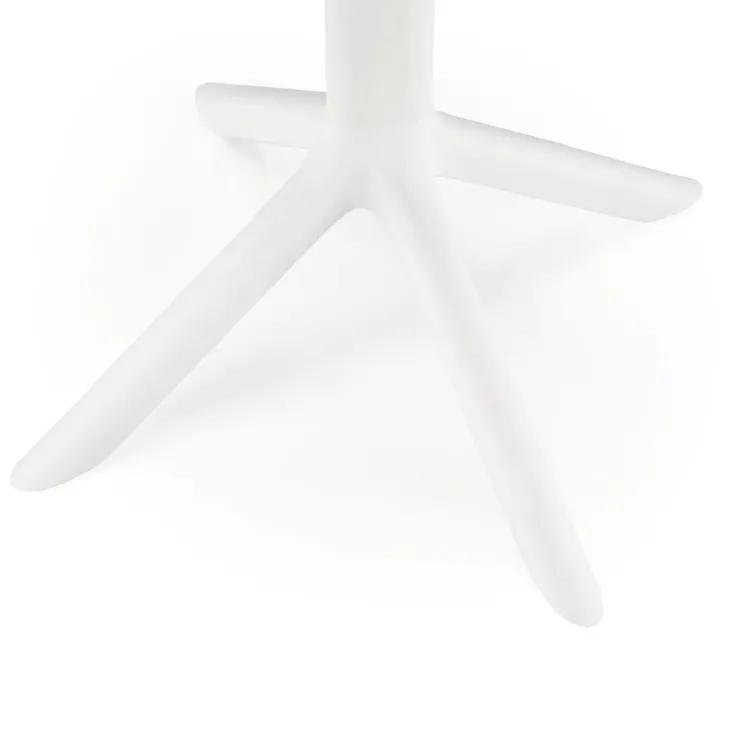 Tavolino da giardino rotondo polipropilene 60cm bianco Ondina