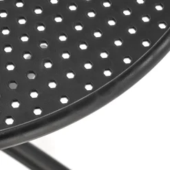 Tavolino da giardino rotondo polipropilene 60cm nero Ondina