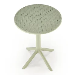 Tavolino da giardino rotondo polipropilene 60cm verde menta Ondina
