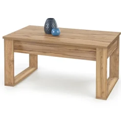 Tavolino da salotto con cassetti moderno 110x60cm rovere Ivo