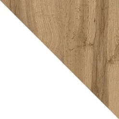 Tavolino da salotto contenitore 124x60cm apribile rovere bianco Modesta
