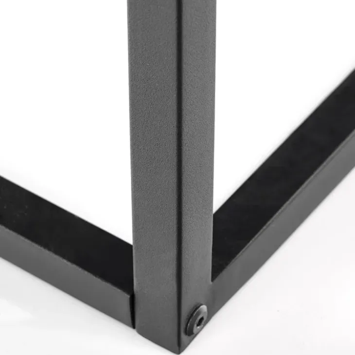 Tavolino da salotto industrial 100x60cm rovere nero Tammy