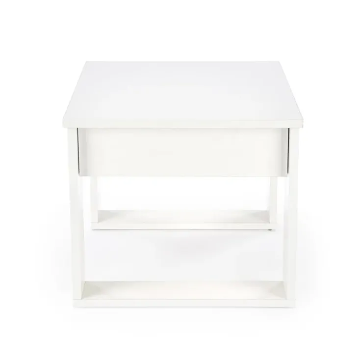 Tavolino da salotto moderno 60x60cm bianco Libano