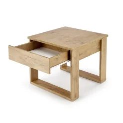 Tavolino da salotto moderno 60x60cm rovere Libano