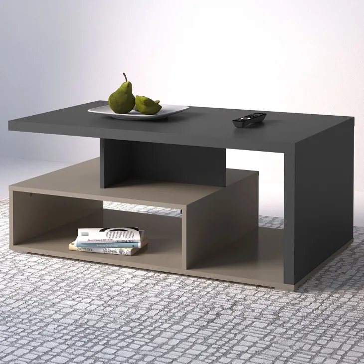 Tavolino da salotto 100x60cm beige grigio Matt