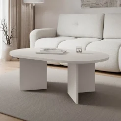 Tavolino da salotto 110x65cm beige cashmere Elden