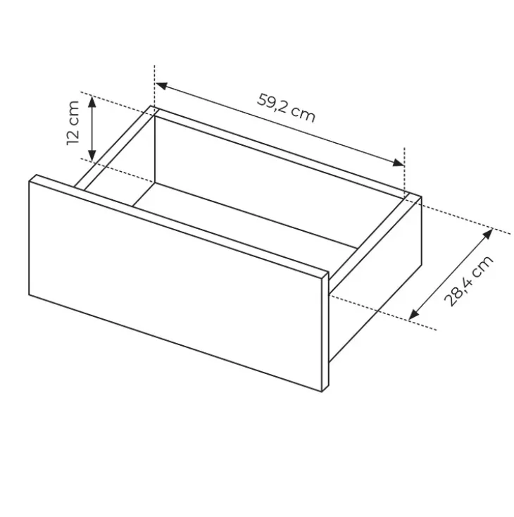 Tavolino da salotto 68x48cm 1 cassetto beige cannettato Ciar