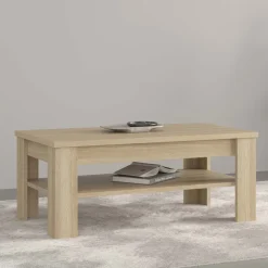Tavolino da salotto 120x65cm con ripiano rovere Écarté