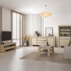 Tavolino da salotto 120x65cm con ripiano rovere Écarté