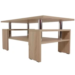 Tavolino da salotto 110x60cm design moderno rovere sonoma Thalena